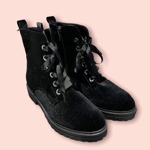 NEW Velvet Black Boots from Aldo
